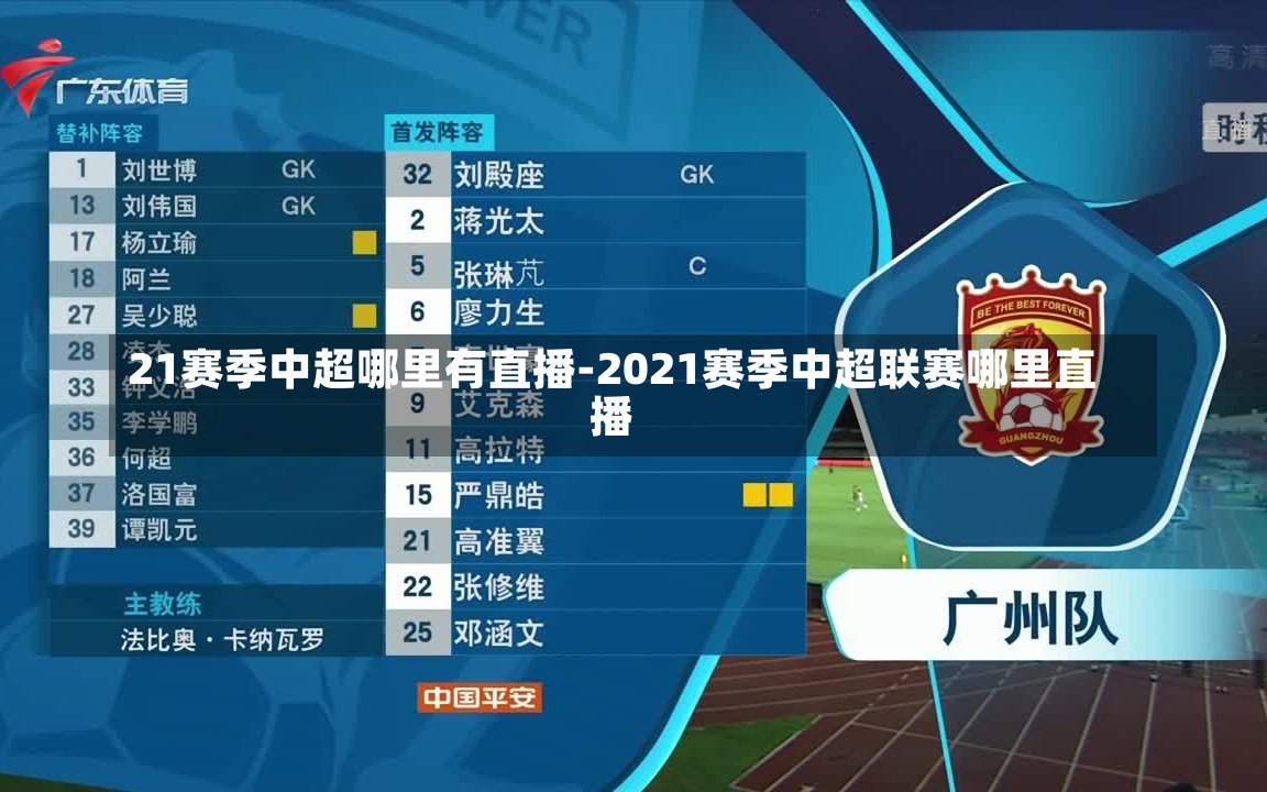 21赛季中超哪里有直播-2021赛季中超联赛哪里直播